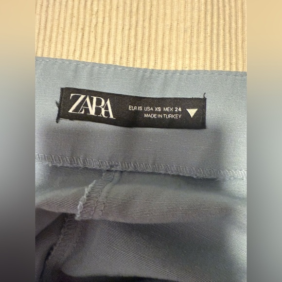 Zara Wide Leg Pants in Light Blue - Picture 3 of 8